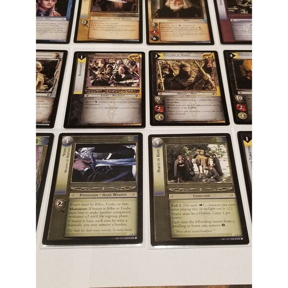 Lord Of The Rings TCG Shadows Lot Of 27 Rares Legolas Sting Attea Glamdring LOTR - Picture 3 of 13